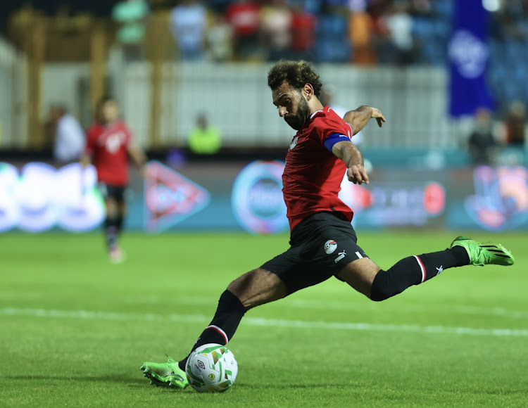 Mohamed Salah of Egypt during the friendly match between Egypt and Niger at Borg El Arab Stadium in Alexandria, Egypt on September 23, 2022.