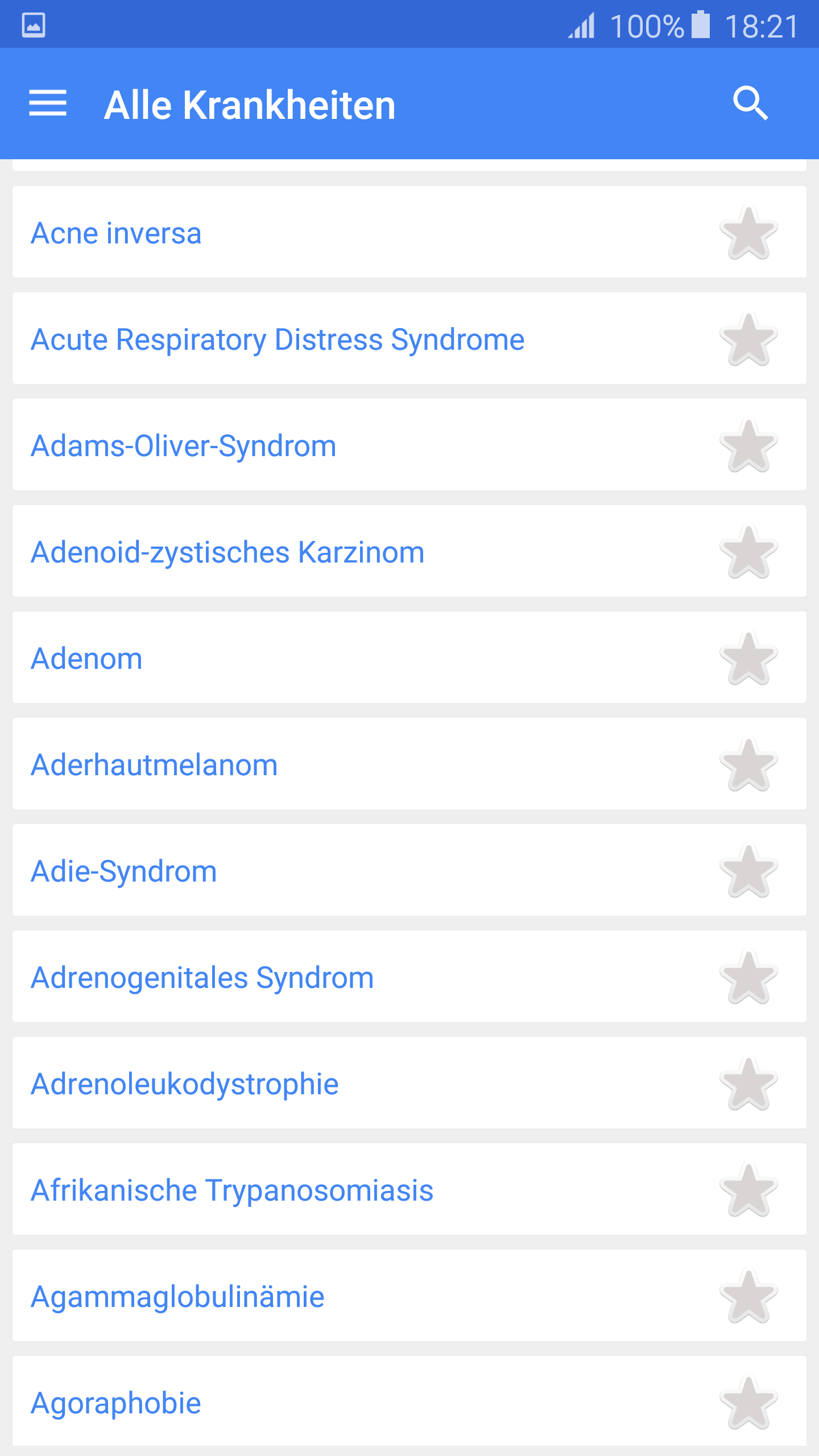 Android application Alle krankheiten (Free) screenshort