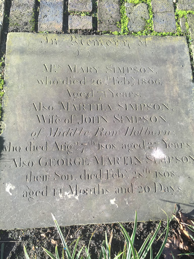 Mary Simpson Memorial Garden Stone