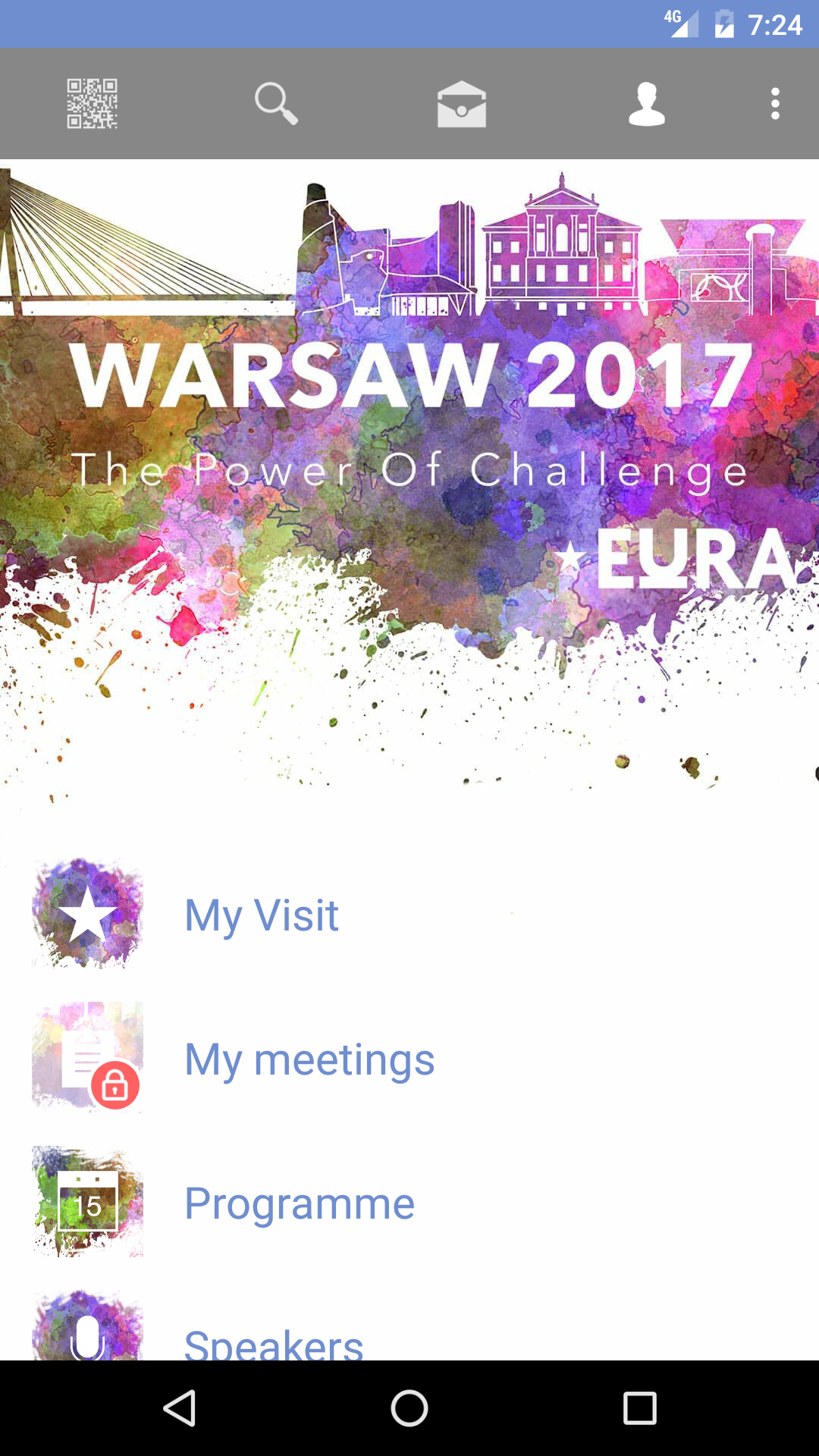 Android application EuRA Conference screenshort