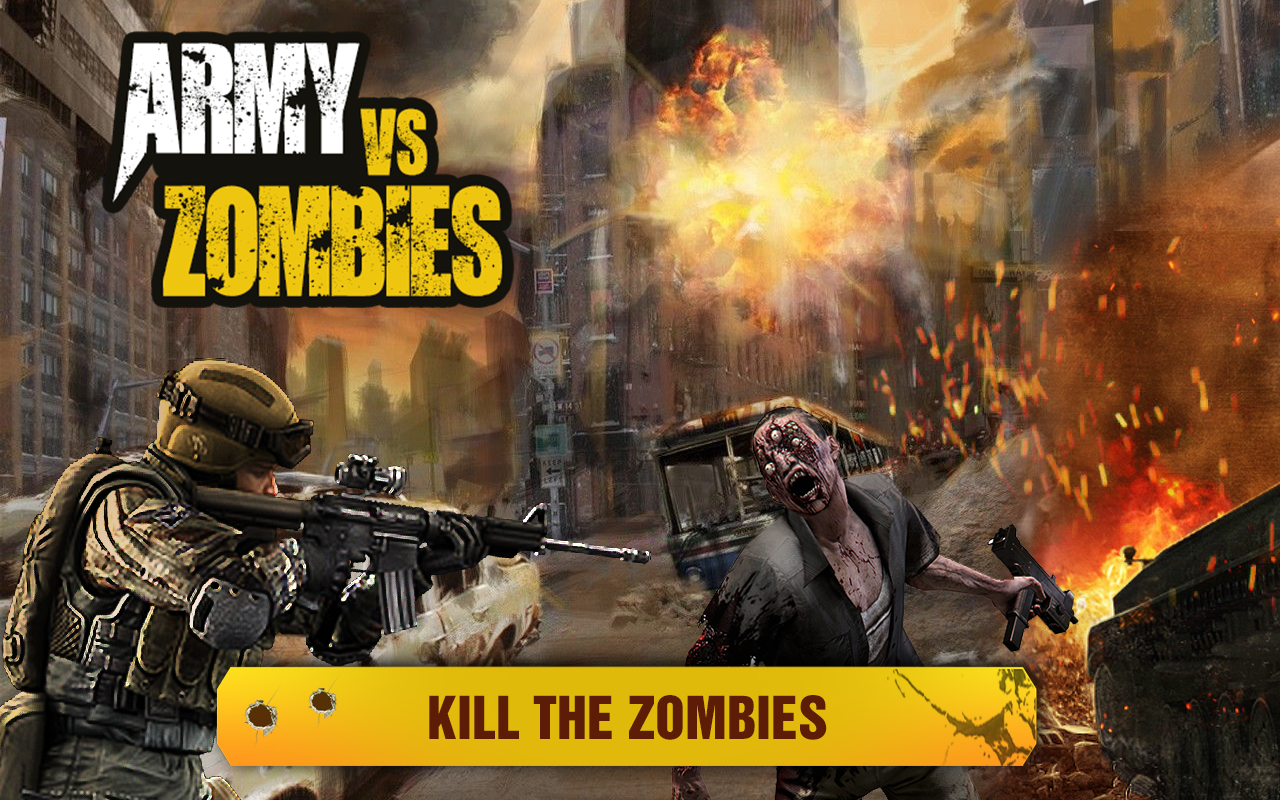 Android application Army Zombies War screenshort
