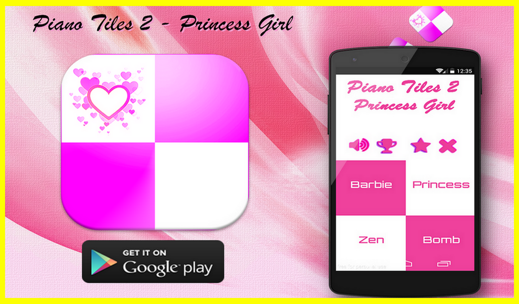 Android application Piano Tiles 2 (Princess Girls) screenshort