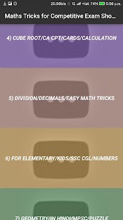 How to get Maths Tricks for Competitive Exam Shortcuts VIDEO 1.2 mod apk for pc
