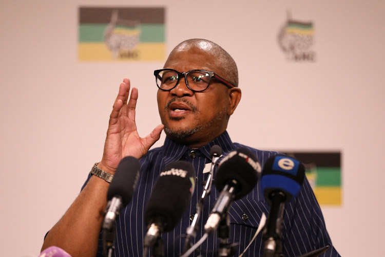 ANC secretary-general Fikile Mbalula briefs media on the state of readiness for the January 8 statement and the second leg of the national conference to be held virtually this week.