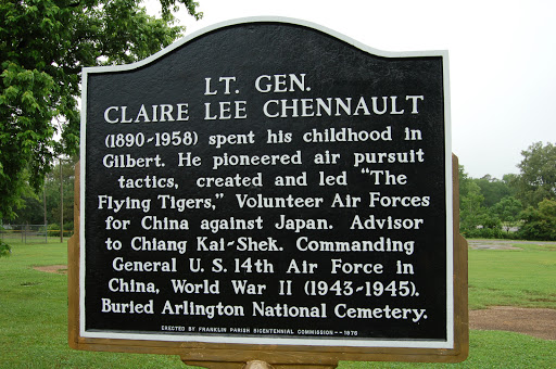 (1890-1958) spent his childhood in Gilbert. He pioneered air pursuit tactics, created and led "The Flying Tigers,” Volunteer Air Forces for China against Japan. Advisor to Chiang Kai-Shek....