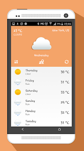 USA Weather forecast - Widget screenshot for Android