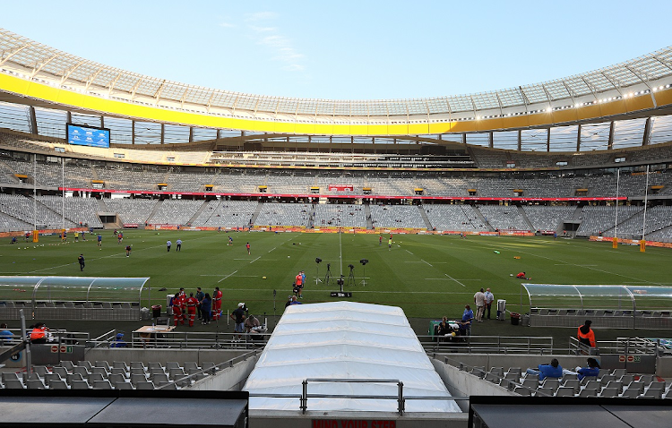 Cape Town Stadium before a Currie between Western Province and the Bulls in January 2022.