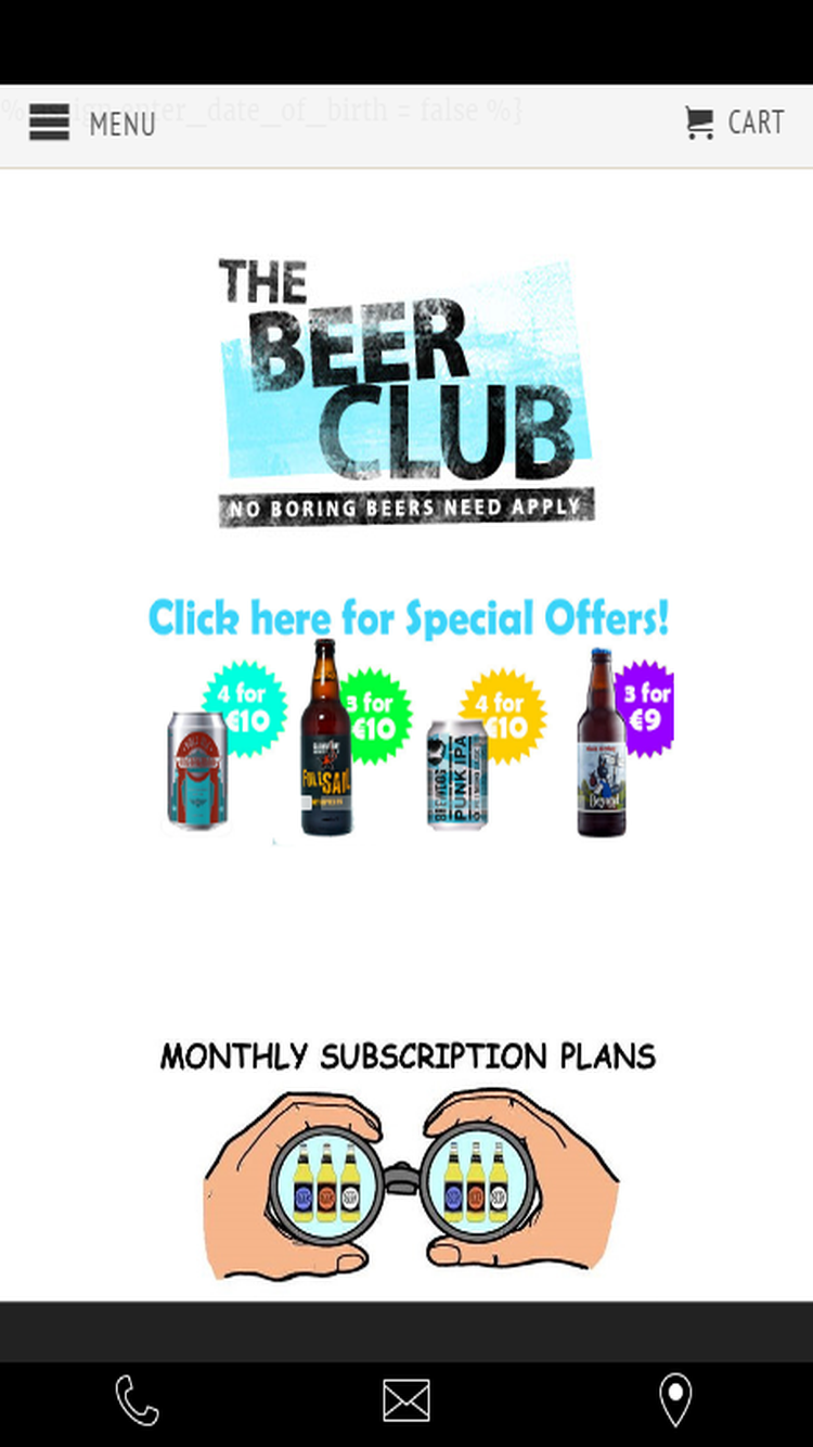 Android application The Beer Club screenshort