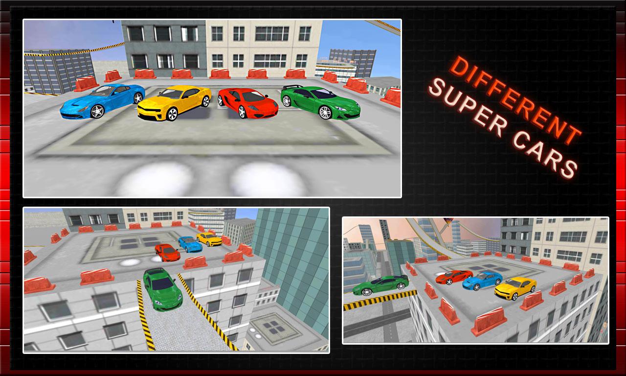 Android application Crazy City Car Roof Jumping screenshort