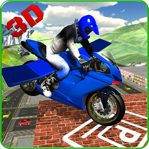 Download Flying Bike RoofTop Parking 3D For PC Windows and Mac