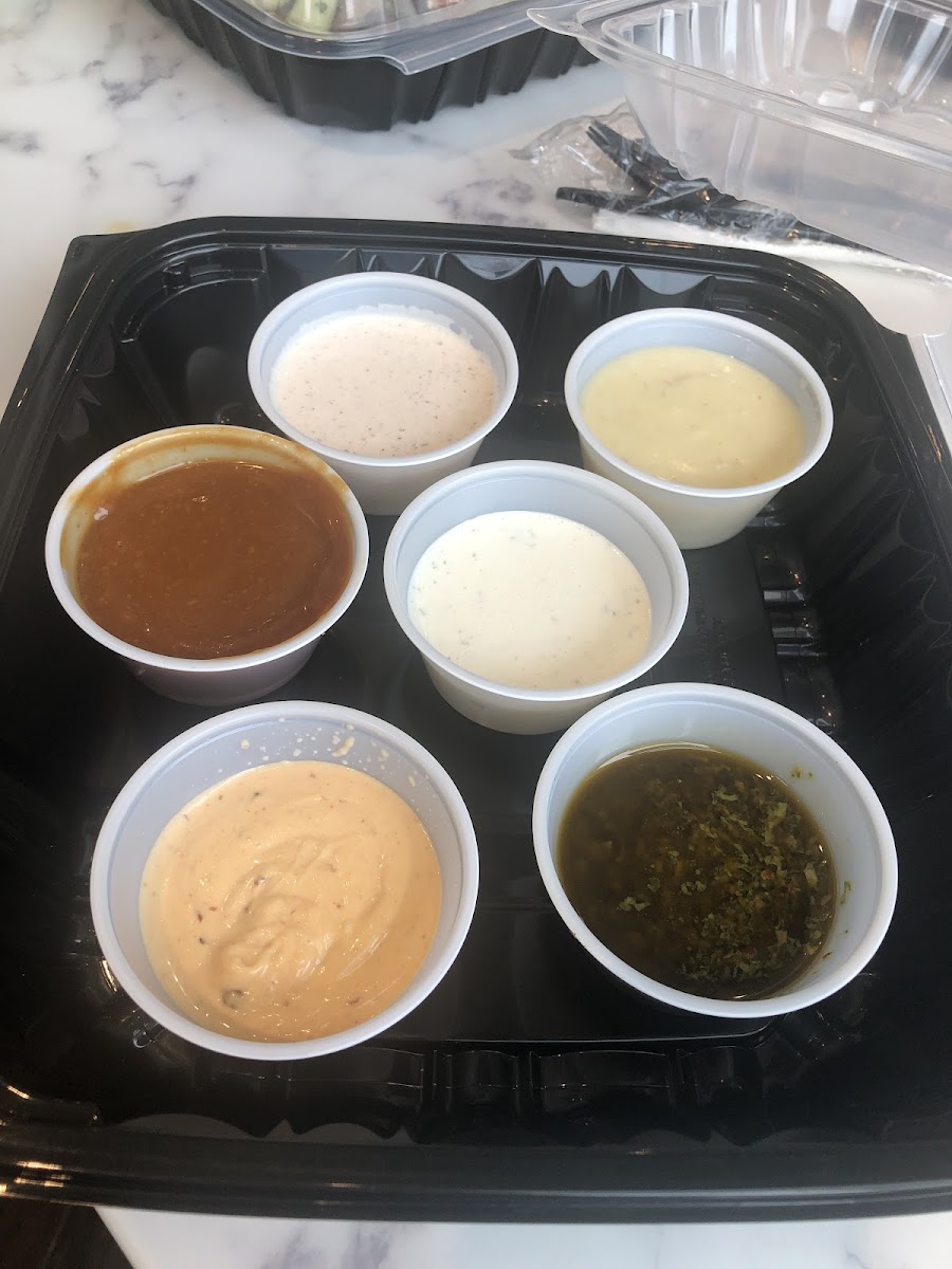 All of their sauces are GF! We liked them all, but the chimichurri was our favorite!