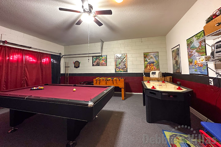 Fun for all the family in the air-conditioned games at this Windsor Palms vacation villa