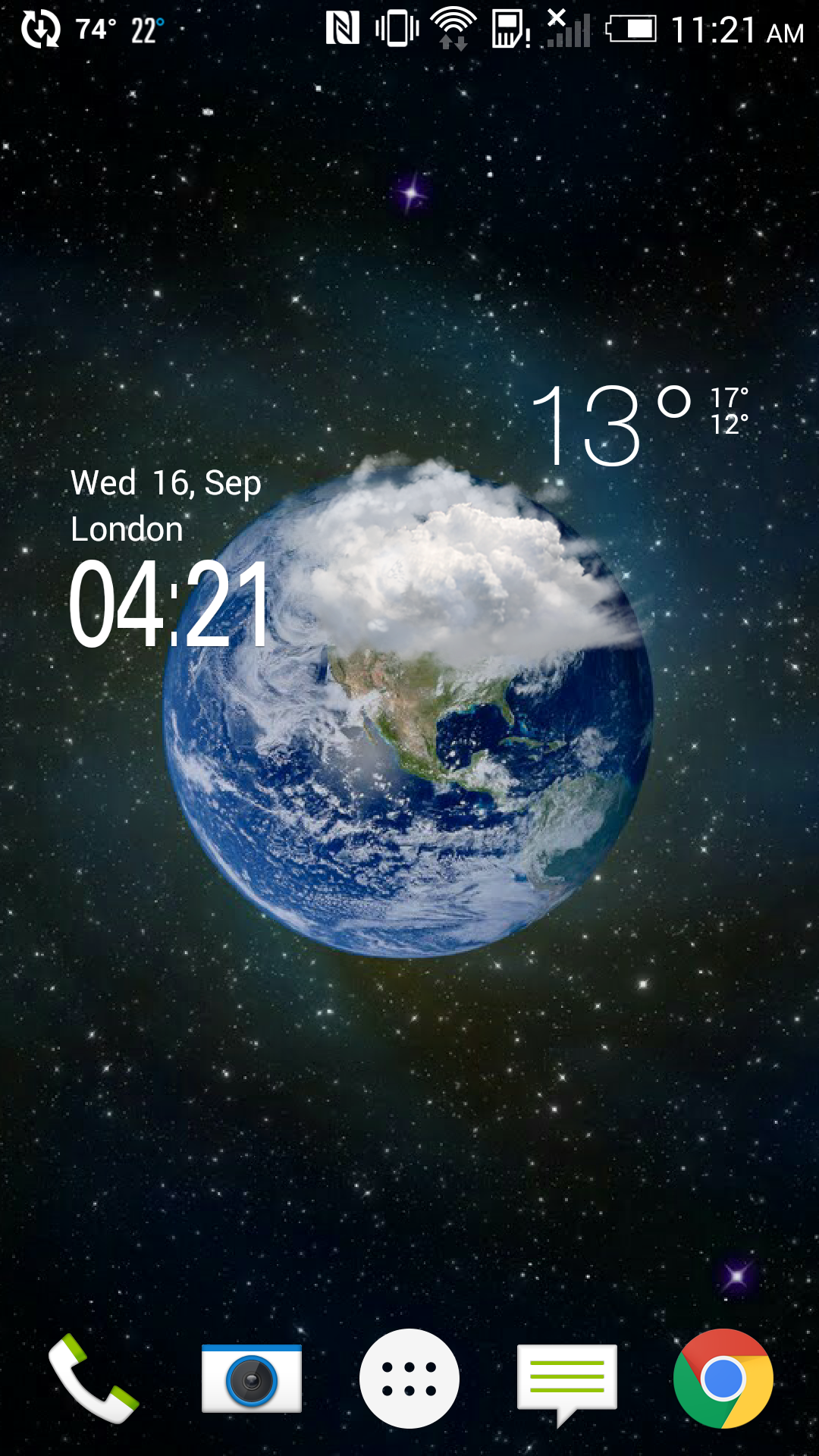 Android application HD Transparent Weather Clock❈ screenshort