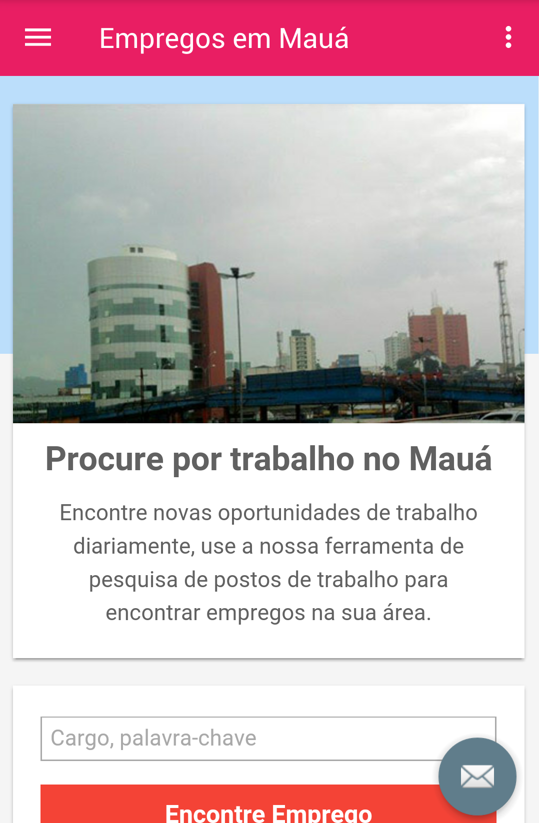 Android application Empregos em Mauá, Brasil screenshort