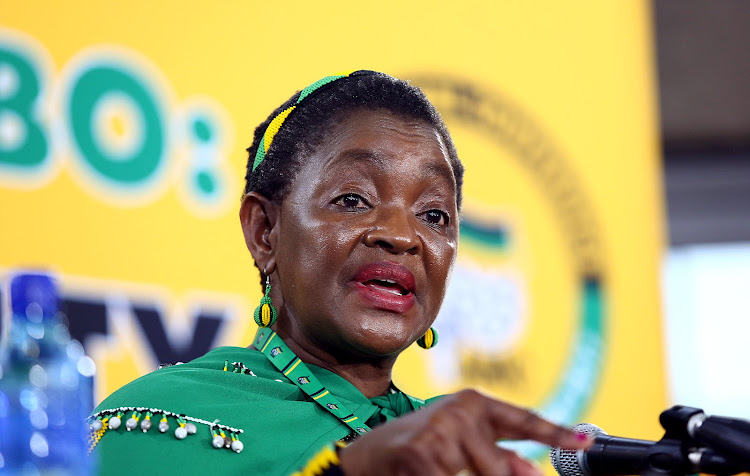 Former social development minister Bathabile Dlamini was scathing about the state of the ANC in her eight-page resignation letter. File photo