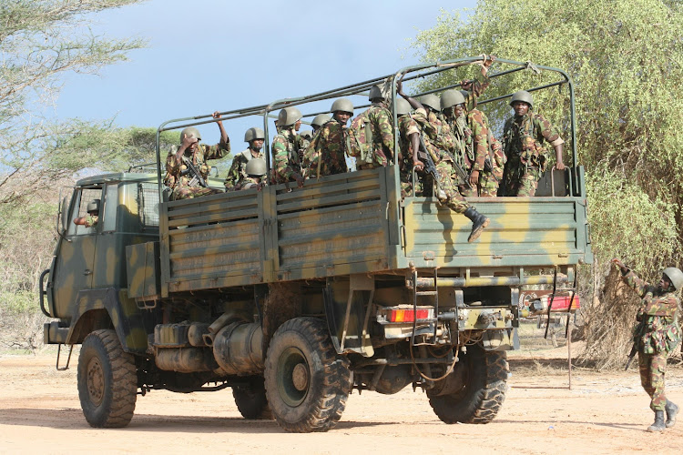 KDF officers at Liboi border point