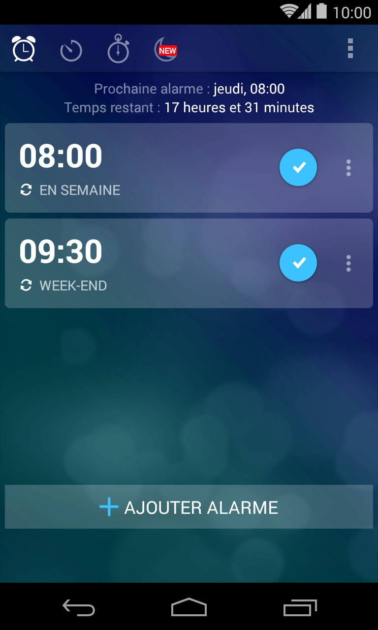 Android application Alarm Clock Xtreme &amp; Timer screenshort