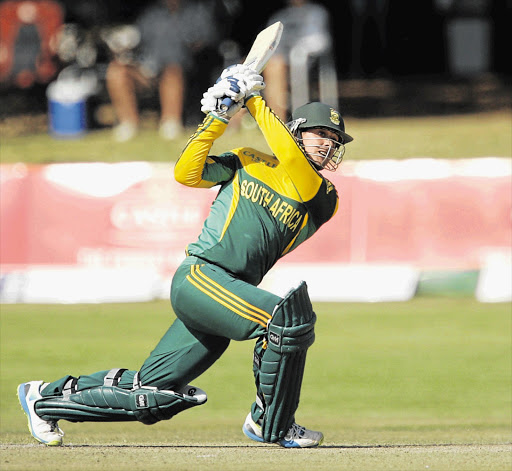 RISING STAR: South African batsman Quinton de Kock has been named one of the five SA Cricketers of the Year after a brilliant start to his international career