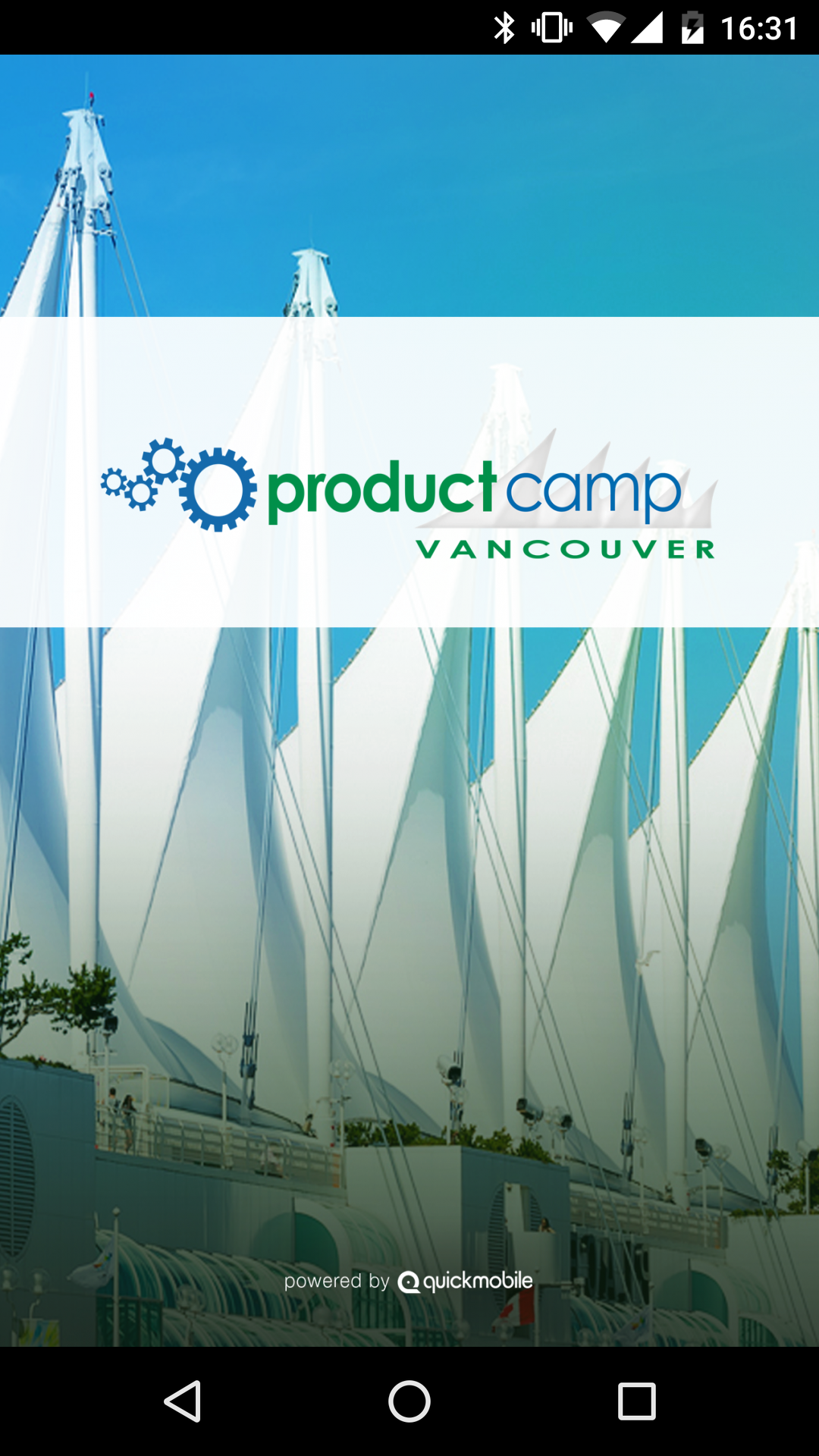 Android application ProductCamp Vancouver 2017 screenshort