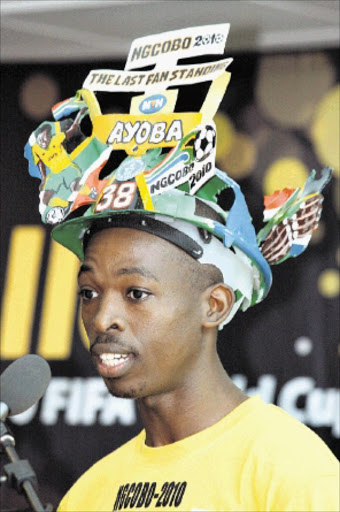 38 GAMES: Soccer fan Thulani Ngcobo. 19/05/2010. © Sowetan.