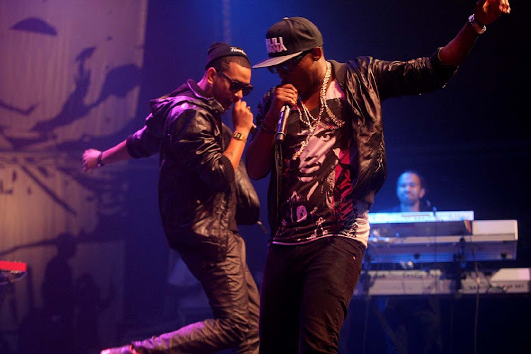 Khuli Chana and AKA performs at the Cape Town Jazz Festival held at International Convention Centre on Saturday.