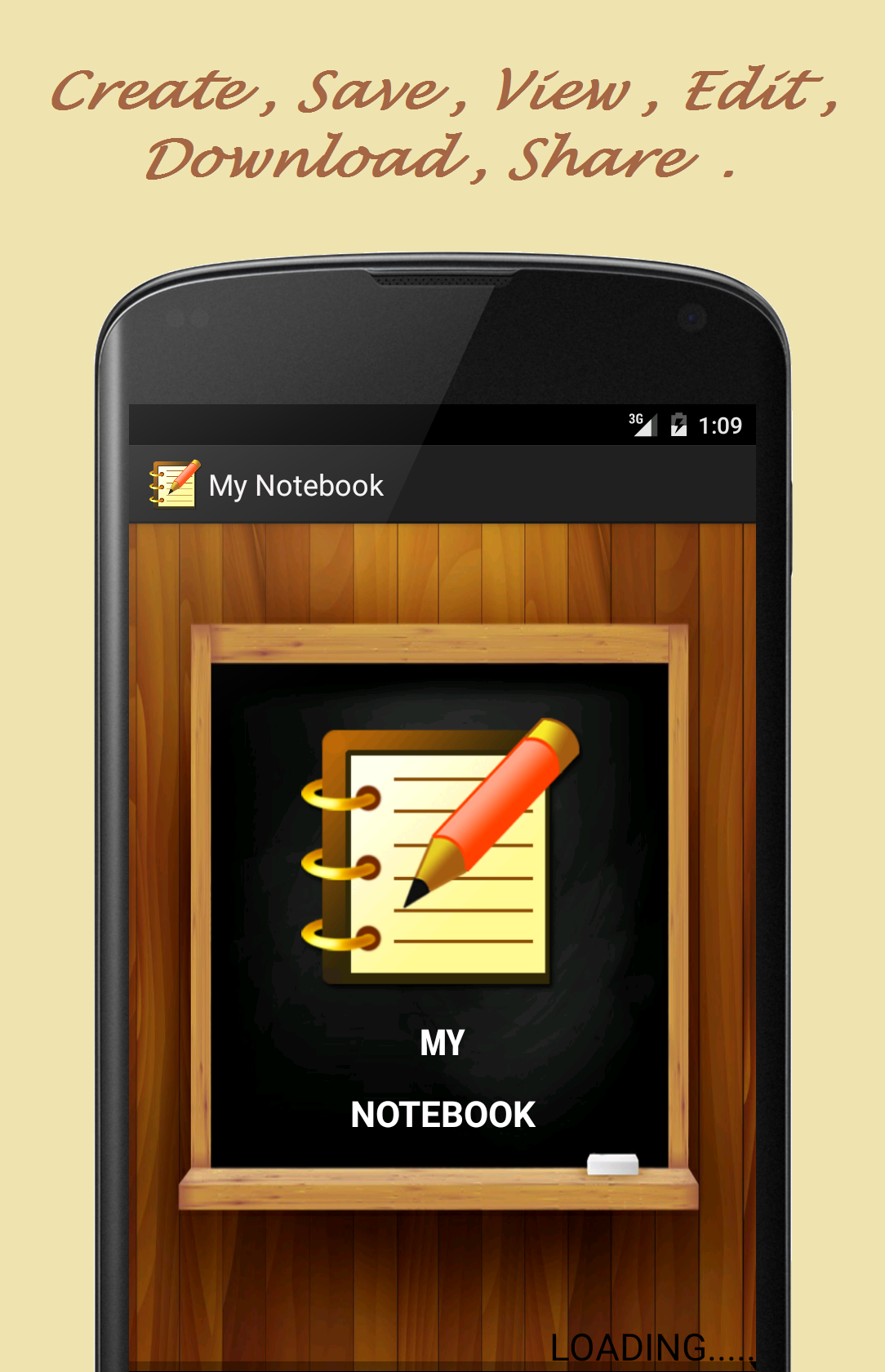 Android application My Notebook Pro (ADs FREE) screenshort