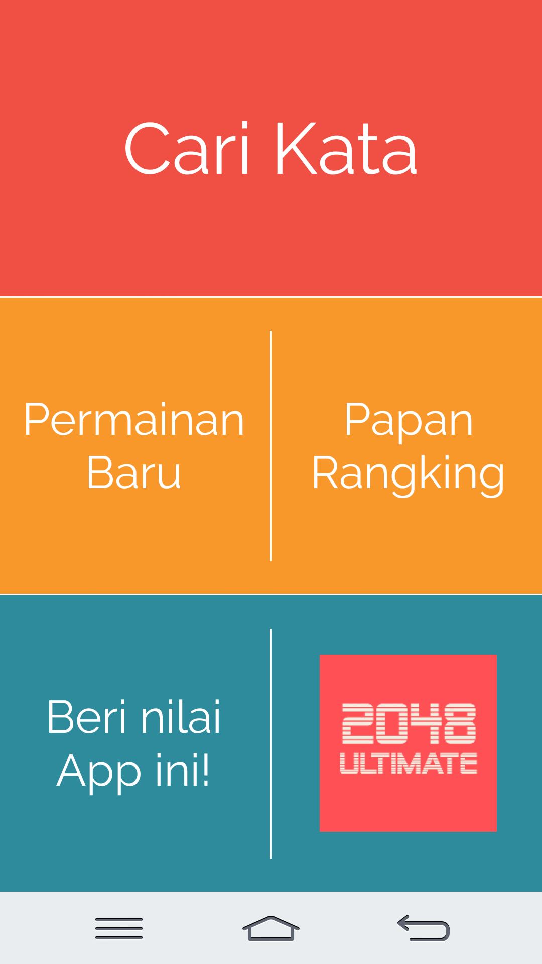 Android application Word Search Indonesian screenshort