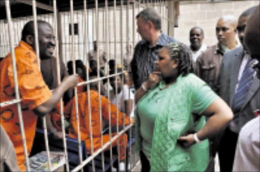 CONCERNED: Minister of Correctional Services Nosiviwe Mapisa- Nqakula visits Johannesburg prison yesterday. Pic: VATHISWA RUSELO. 25/10/2009. © Sowetan.