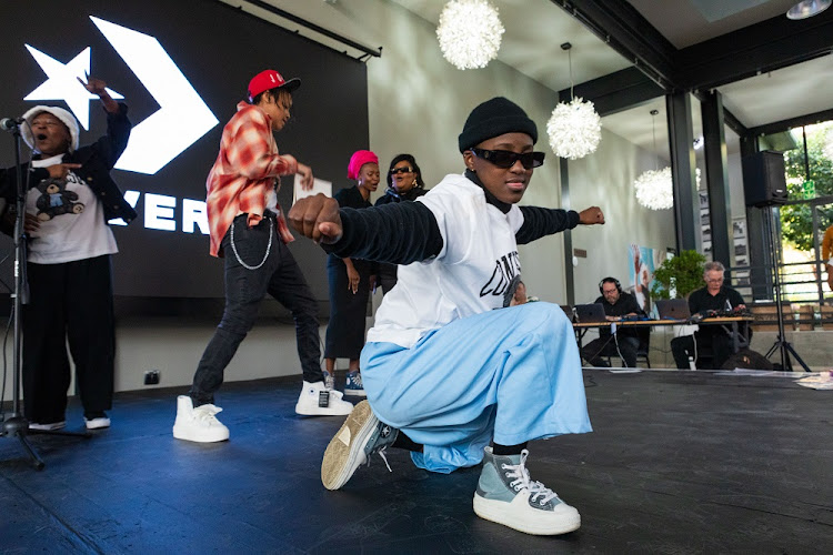 Attendees got to perform and sing at the Converse event.