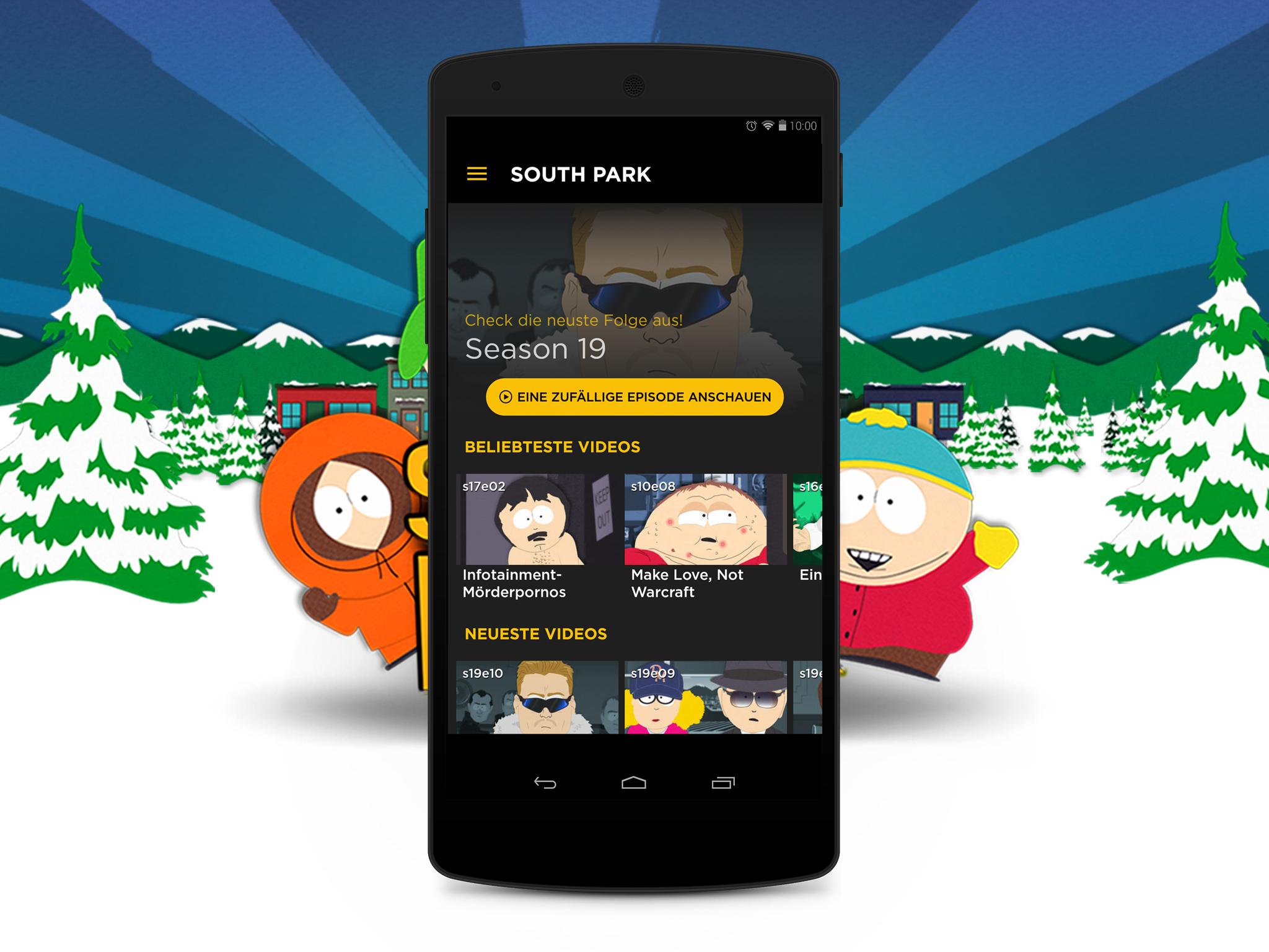 Android application South Park screenshort
