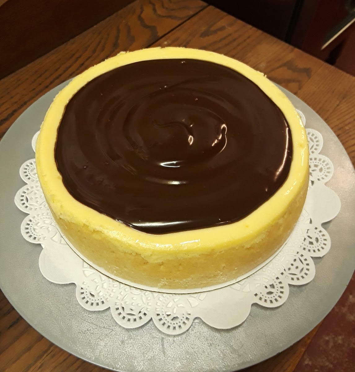 NY Style Cheesecake with ganache