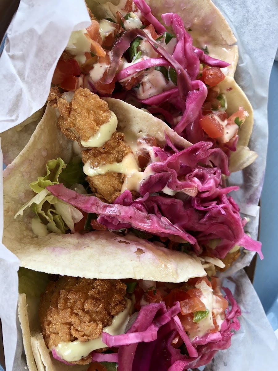 Gluten free fish tacos