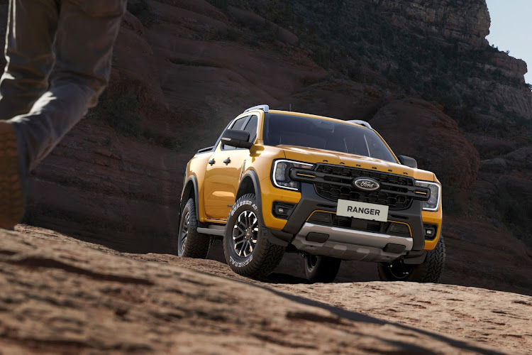 All-terrain tyres and Bilstein position-sensitive dampers enhance the bakkie’s terrain-taming capability. Picture: SUPPLIED