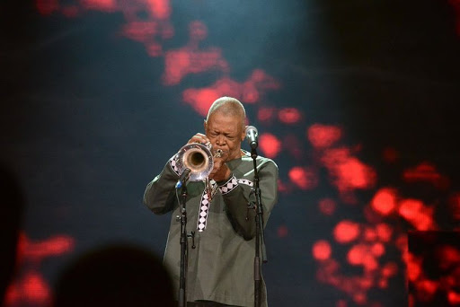 Hugh Masekela is a world-renowned flugelhornist, trumpeter, bandleader, composer, singer during the DStv Mzansi ViewerÕs Choice Awards (DStvMVCA) event at the Sandton Convention Centre on August 26, 2017 in Sandton. Picture credits: Gallo Images