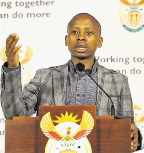 MASS ACTION: National Youth Development Agency chairperson Andile Lungisa. PHOTO: YOLANDE SNYMAN/GCIS