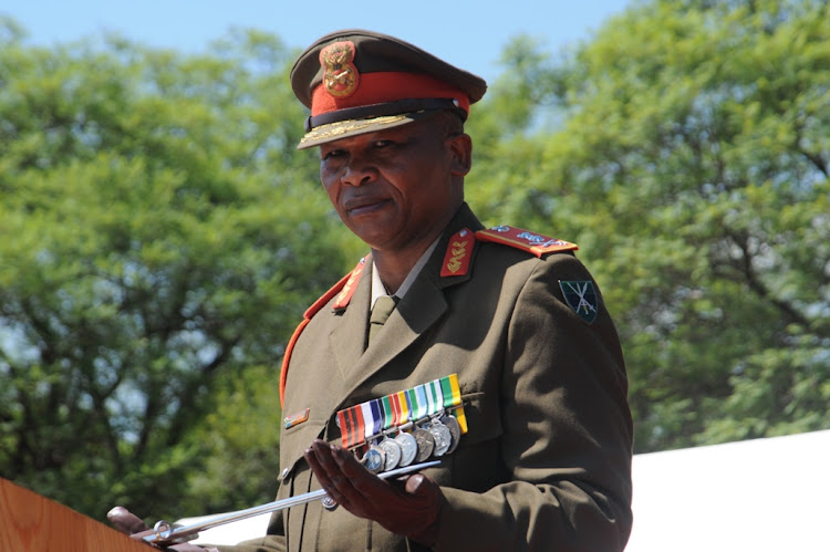 The chief of the army, Lieutenant-General Lindile Yam.