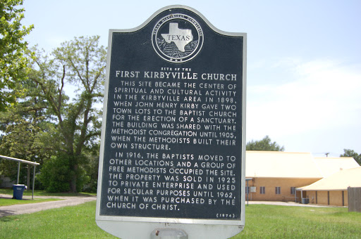 This site became the center of spiritual and cultural activity in the Kirbyville area in 1898, when John Henry Kirby gave two town lots to the Baptist church for the erection of a sanctuary. the...