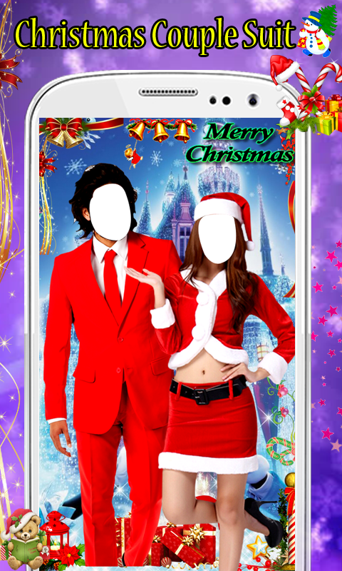 Android application Christmas Couple Photo Montage screenshort
