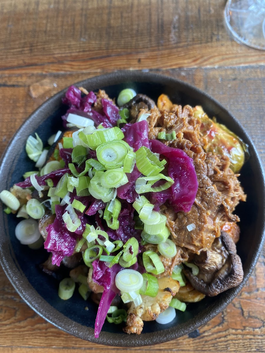 Culture bowl with  korean shredded beef