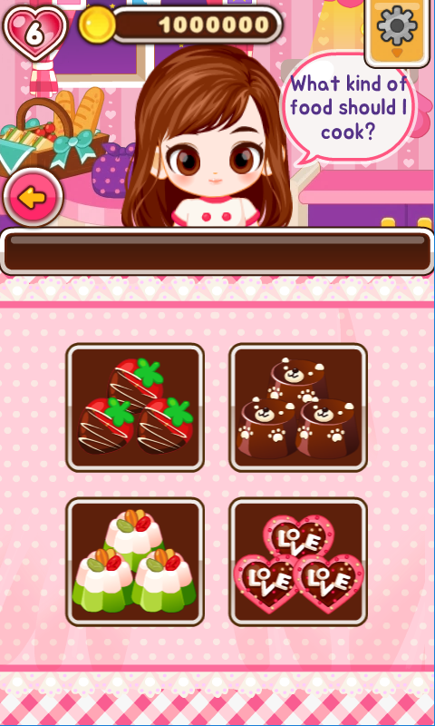 Android application Chef Judy: Valentine Chocolate screenshort