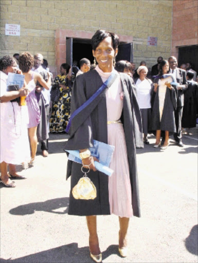 ASSERTIVE: Nokuthula Kwankwa overcame a horrific accident and completed her degree. Pic. TODANI NODOBA. Circa May 2010. © Sowetan