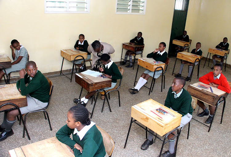 Westlands Primary School KCPE candidates during rehearsals for the national paper on October 2, 2019.