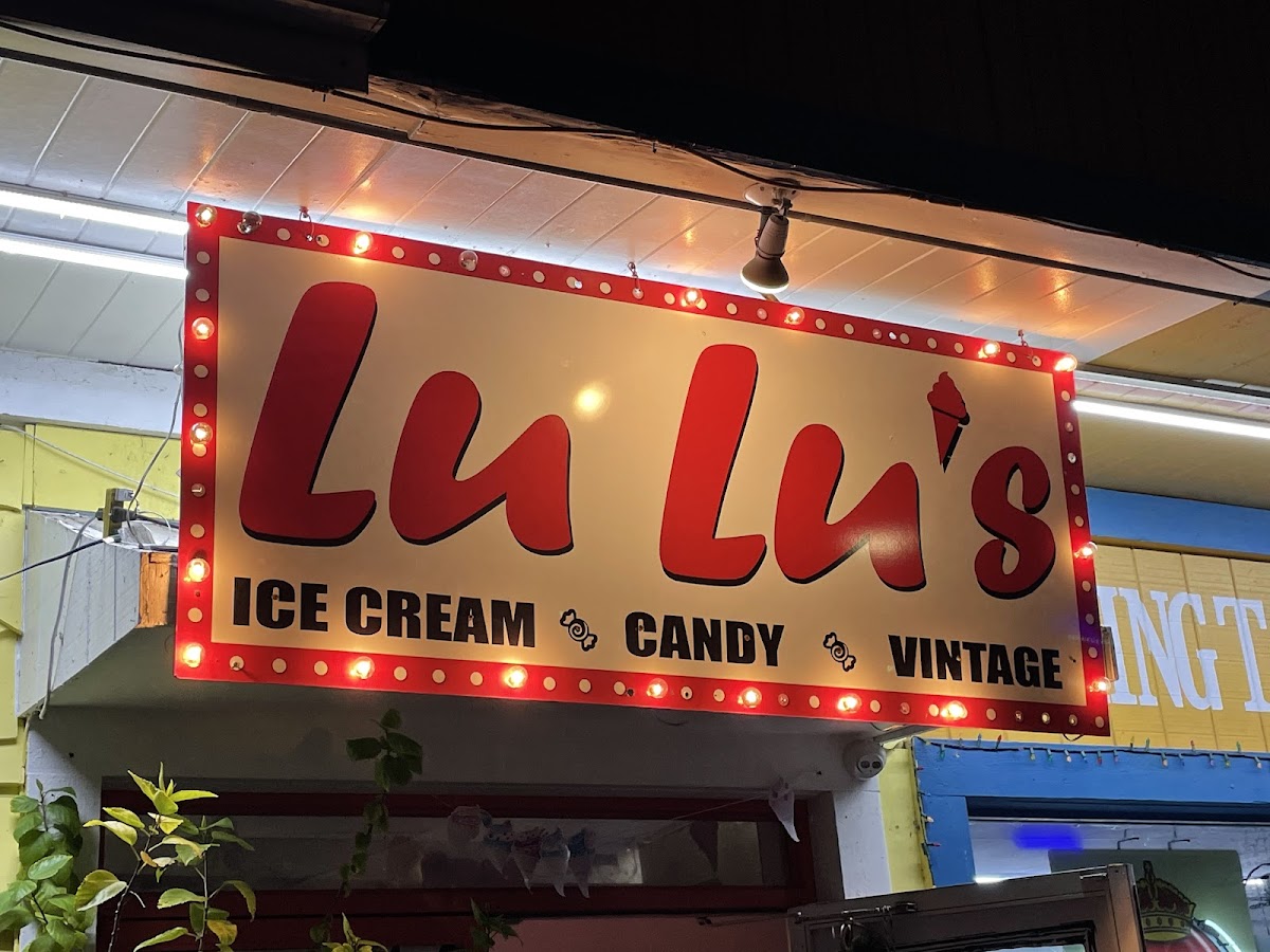 Lu Lu's Ice Cream and Candy Shop gluten-free menu