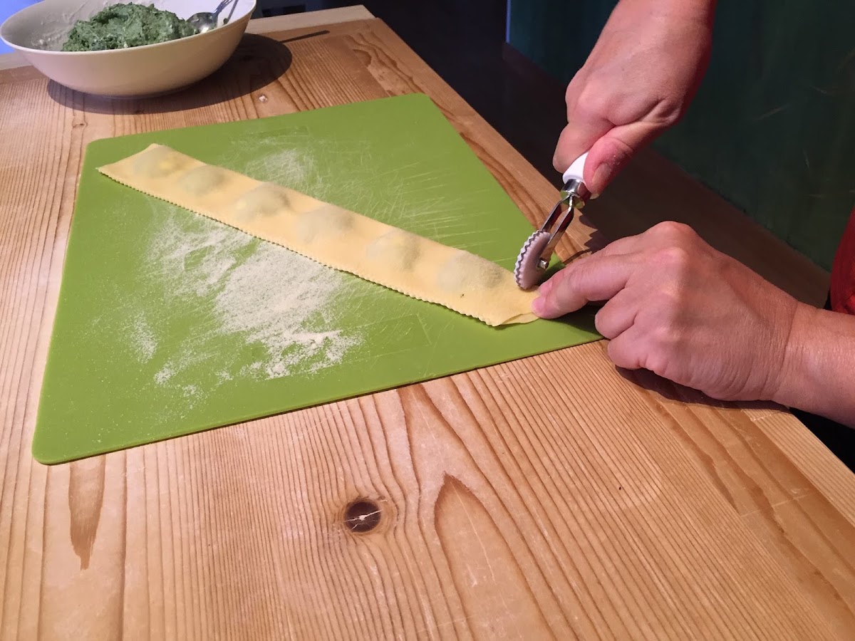 Gluten Free Cooking Course for Celiacs in Italy at Mama Isa's Cooking School - Here is Homemade Egg Gluten Free Ravioli
https://isacookinpadua.altervista.org/gluten-free-classes.html