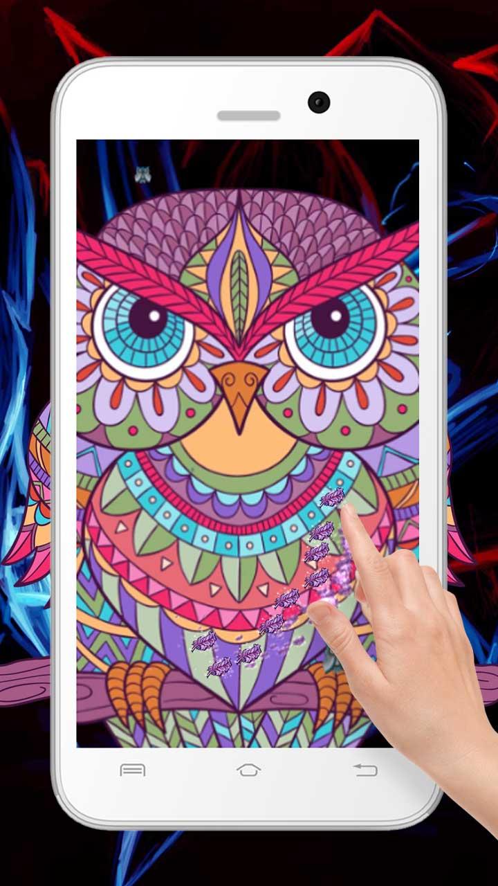 Android application Cute Owl Live Wallpaper screenshort