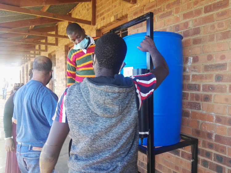 KZN education MEC Kwazi Mshengu visits Insika High School in Pietermaritzburg where he conducted an inspection on the school's readiness to open on June 8. He found that the school had no water, the septic tank had not been delivered and only one mask, instead of two, per child had been delivered.