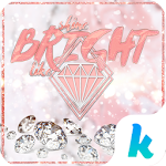 White Diamonds Kika Keyboard Apk