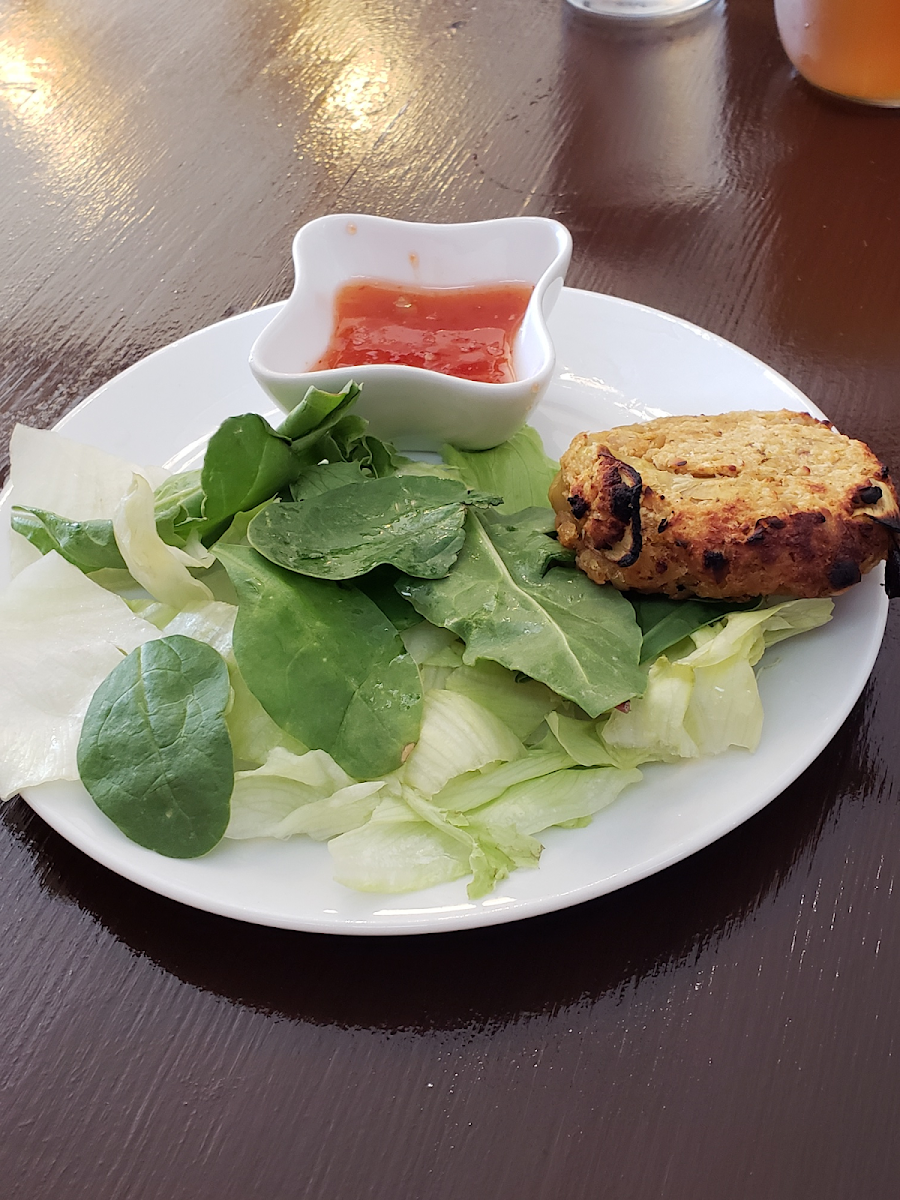 Vegan crabcake (not gluten free)  for the non-gluten free party members