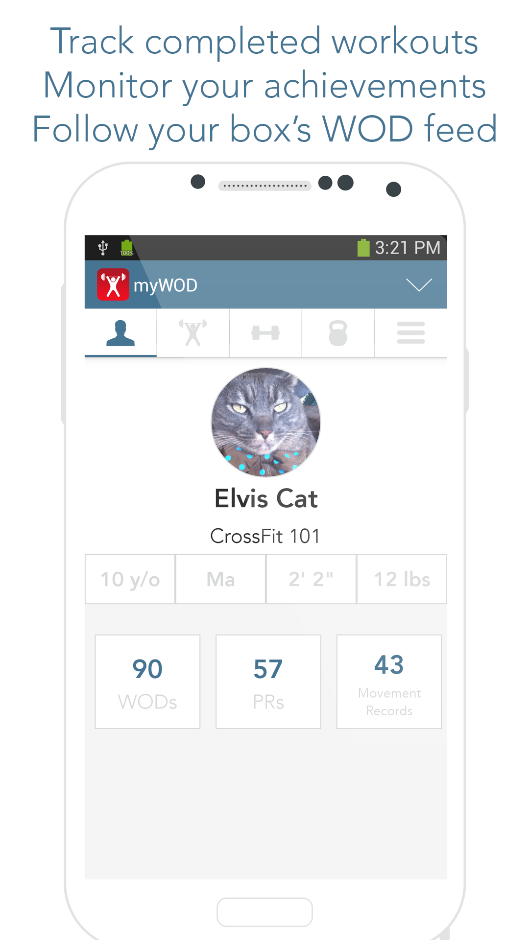 Android application myWOD — #1 WOD Log for XF screenshort