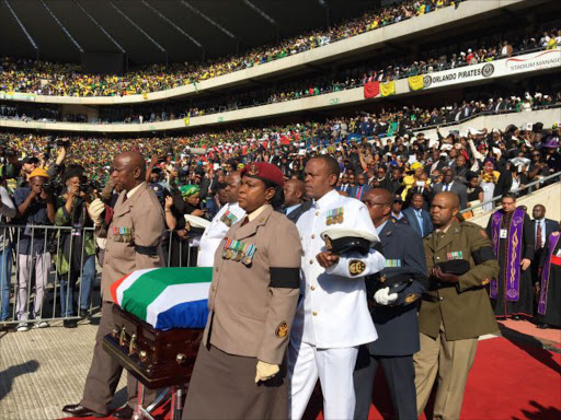 The official funeral service for Madikizela-Mandela has begun Picture: Ranjeni Munusamy